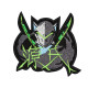 Overwatch Genji  Game Logo Stickerei Aufbügeln / Klettverschluss