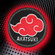 Anime Naruto Akatsuki Emblem Stickerei Aufbügeln / Klettverschluss