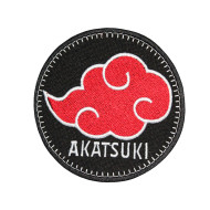 Anime Naruto Akatsuki Emblema Bordado Hierro-en / Parche de Velcro