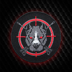 Toppa ricamata con ferro da stiro / velcro Sniper Pitbull Forces