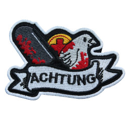 Achtung Team Fortress 2 Class Medic Bestickter Aufbügel- / Klettverschluss