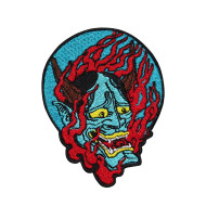 Devil Oni Demon's Embroidered Back Sleeve Patch 2