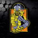 Mortal Kombat Scorpion Emblem Juego bordado Parche de hierro / velcro