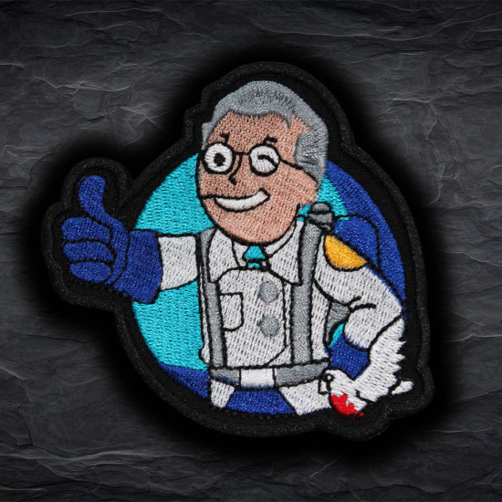 Team Fortress 2 Blue Medic Toppa termoadesiva / velcro ricamata