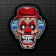 Twisted Metal Game Clown Logo Stickerei Aufbügeln / Klettverschluss