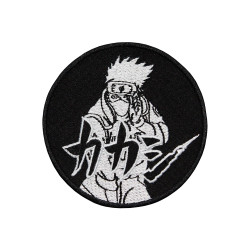 Kakashi Hatake Anime Naruto Bestickter Aufbügel- / Klettverschluss