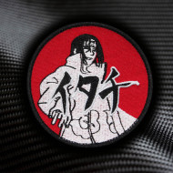 Toppa iron-on / velcro ricamata con Naruto Anime Uchiha Itachi