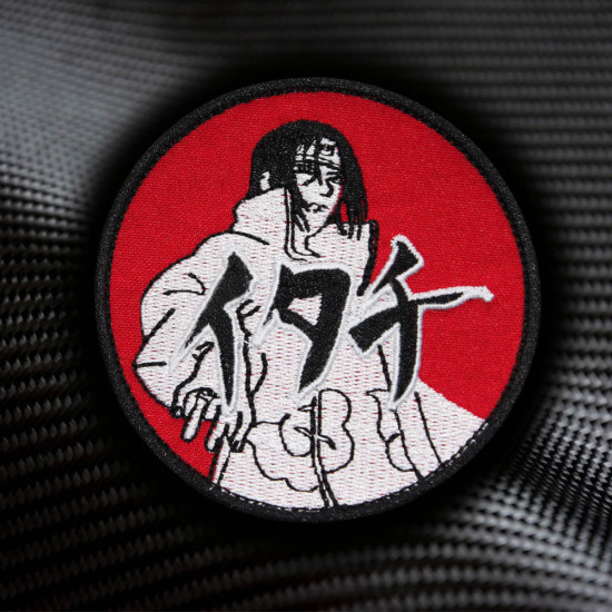 Uchiha Itachi Anime Naruto Embroidered Iron-on / Velcro Patch 