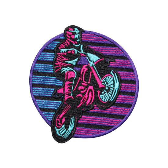 CYBERPUNK 2077 Patch da cucire / termoadesiva per ricamo motociclistico