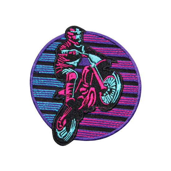 CYBERPUNK 2077 Patch de broderie de moto à coudre / thermocollant