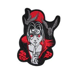 Uchiha Itachi Raven Anime Naruto Embroidered Iron-on / Velcro Patch 2