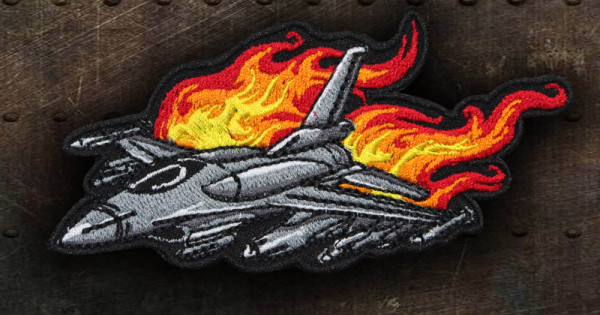 Toppa Patch Ricamata Top Gun-Air Force-USS America-Bandiera USA - Foto 3