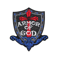 Armor of God Cosplay Embroidered Iron-on / Velcro Patch