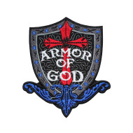 Patch thermocollant / Velcro brodé Armor of God Cosplay