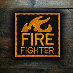 Fire Fighter Airsoft Embroidered Sleeve Iron-on / Velcro Patch