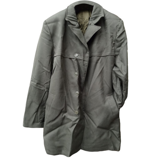 Abrigo gris militar original del oficial del ejército impermeable militar soviético perfecto