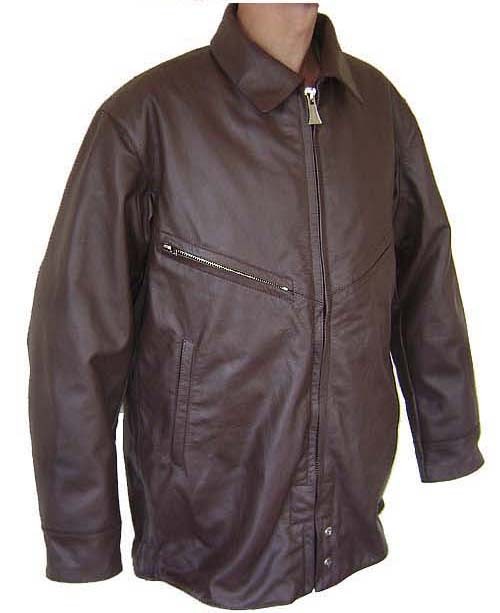 Soviet air force pilot Shevretka brown leather military jacket 
