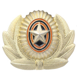 Distintivo del cappello delle insegne degli ufficiali dell'esercito sovietico Cocarde