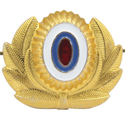 Escarapela de la insignia del sombrero del desfile de la policía soviética