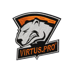 Organisation du cybersport Écusson thermocollant / velcro avec logo VIRTUS.PRO brodé