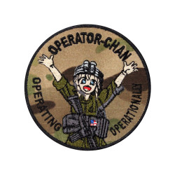 Anime Operator Chan Airsoft Patch thermocollant/Velcro brodé