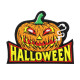 Calabaza fantasma de Halloween bordado velcro / parche de manga termoadhesivo 2