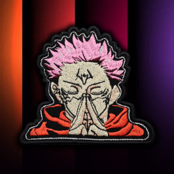 Jujutsu Kaisen Ryomen Sukuna Embroidered Iron-on / Velcro Sleeve Patch