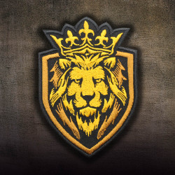 König der Löwen Beast besticktes Bügelbild / Ärmelaufnäher mit Klettverschluss