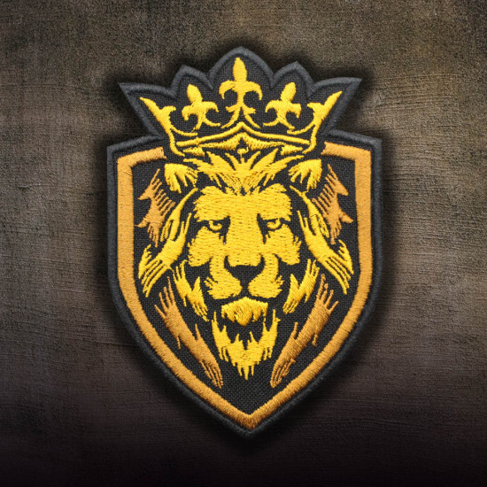 Patch thermocollant / velcro brodé sur les manches Lion King Beast