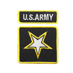US army Uniform Embroidered Iron-on / Velcro Sleeve Patch
