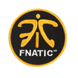 Toppa termoadesiva / velcro ricamata con emblema Fnatic dell'organizzazione cybersport