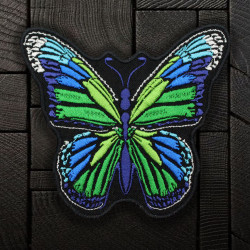 Knot Butterfly Wings Embroidered Iron-on / Velcro Sleeve Patch