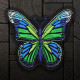 Knot Butterfly Wings besticktes Bügelbild / Klett-Ärmel-Patch