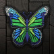 Knot Butterfly Wings Embroidered Iron-on / Velcro Sleeve Patch