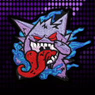 Anime Pokemon Gengar Embroidered Iron-on / Velcro Sleeve Patch 2