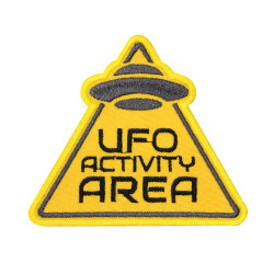 Toppa termoadesiva / velcro ricamata nell'area attività UFO