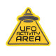 UFO Activity Area Embroidered Iron-on / Velcro Patch