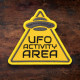UFO Activity Area Embroidered Iron-on / Velcro Patch