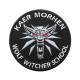 Parche de manga de velcro / termoadhesivo bordado de Wolf Witcher School Kaer Morgen