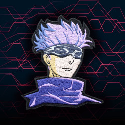 Jujutsu Kaisen Satoru Gojo brodé thermocollant / velcro manchon patch 2