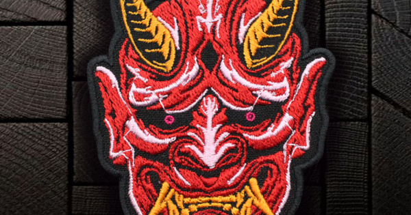 Patch toppa ricamata Bandiera Giappone Termoadesiva