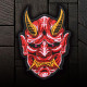 Japanese Demon Oni Embroidered Iron-on / Velcro Sleeve Patch 4