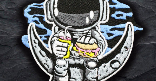 Finally Home Se ci fosse Wi-Fi sulla luna toppa termoadesiva | Patch astronauta, toppe aliene, toppe Ufo, toppa Nasa