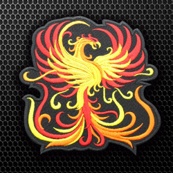 Phoenix Flame Legendary creature Embroidered Iron-on / Velcro Sleeve Patch 2
