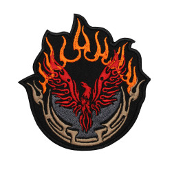 Phoenix Flame Legendary creature Embroidered Iron-on / Velcro Sleeve Patch 