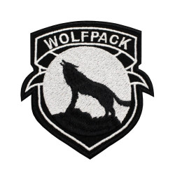 Wolfpack-Emblem Gesticktes Bügelbild / Ärmelaufnäher mit Klettverschluss