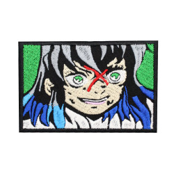 Inosuke Anime Demon Slayer brodé thermocollant / patch à manches velcro