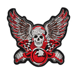 The Death Race Sensenmann Totenkopf gestickter Halloween-Patch