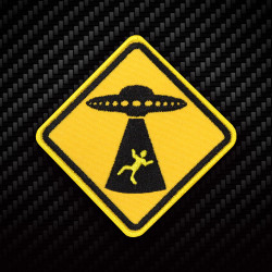 UFO Aliens Activity Area Embroidered Iron-on / Velcro Patch