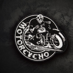 Motorcycho Biker Sleeve Embroidered Iron-on / Velcro Patch 